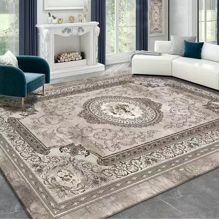 Vintage Boho Area Rug Abstract Rug Indoor Distressed Non Slip Carpet Living Room Bedroom