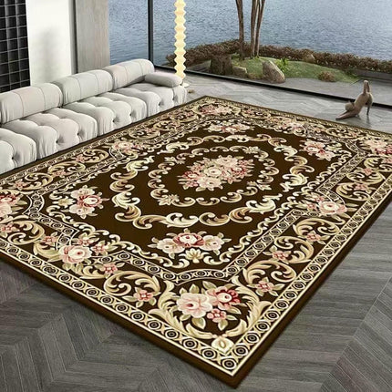 Vintage Boho Area Rug Abstract Rug Indoor Distressed Non Slip Carpet Living Room Bedroom