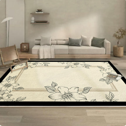 Vintage Flowers Area Rug Modern Rug Indoor Non Slip Carpet Living Room Bedroom