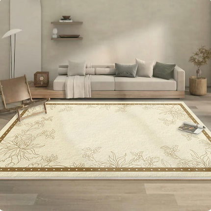 Vintage Flowers Area Rug Modern Rug Indoor Non Slip Carpet Living Room Bedroom