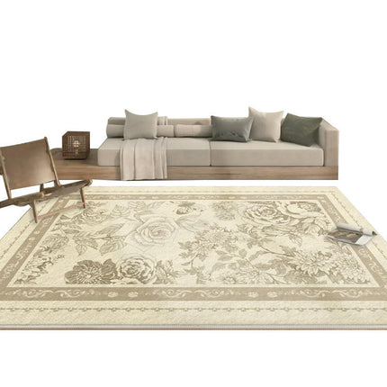 Vintage Flowers Area Rug Modern Rug Indoor Non Slip Carpet Living Room Bedroom