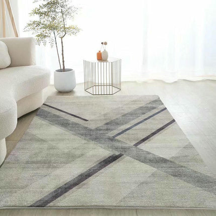 Gray Decor Carpet Soft Carpets Geometric Modern Area Rugs for Living Room Bedside Carpet