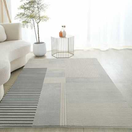 Gray Decor Carpet Soft Carpets Geometric Modern Area Rugs for Living Room Bedside Carpet