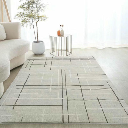Gray Decor Carpet Soft Carpets Geometric Modern Area Rugs for Living Room Bedside Carpet