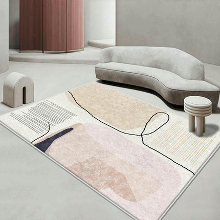 Soft Carpets Abstract Art Decor Carpet Modern Area Rugs for Living Room Simple Carpet