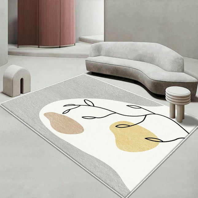 Soft Carpets Abstract Art Decor Carpet Modern Area Rugs for Living Room Simple Carpet