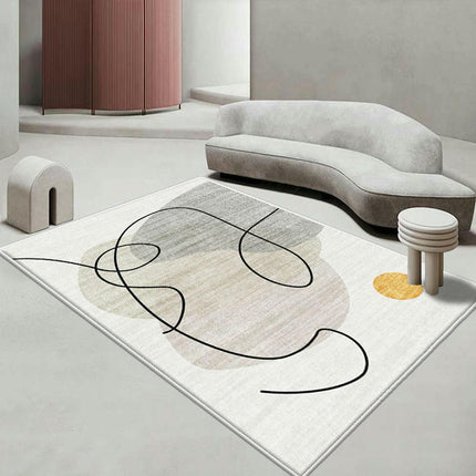 Soft Carpets Abstract Art Decor Carpet Modern Area Rugs for Living Room Simple Carpet