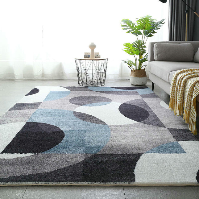Colorful Decor Carpets Modern Abstract Area Rug Rugs for Living Room Washable Rug