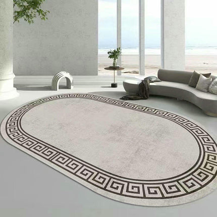 Oval Decor Carpets Area Rug for Living Room Washable Rug Indoor Floor Carpet