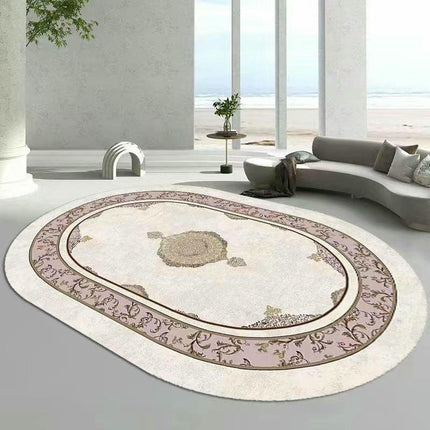 Oval Decor Carpets Area Rug for Living Room Washable Rug Indoor Floor Carpet