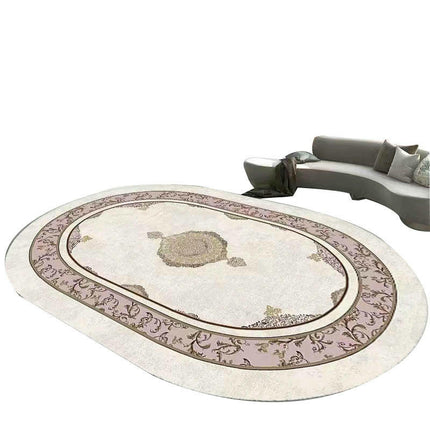Oval Decor Carpets Area Rug for Living Room Washable Rug Indoor Floor Carpet