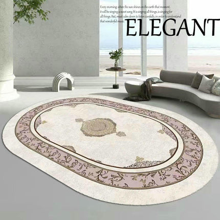 Oval Decor Carpets Area Rug for Living Room Washable Rug Indoor Floor Carpet