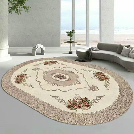 Oval Decor Carpets Area Rug for Living Room Washable Rug Indoor Floor Carpet