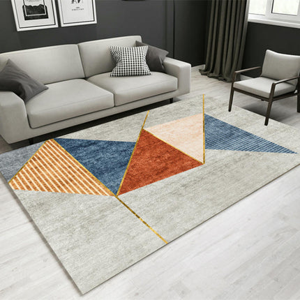 Indoor Floor Carpet Modern Geometric Decor Carpets Area Rug for Living Room Washable Rug