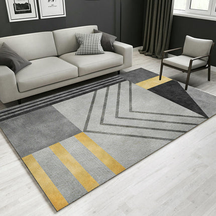 Indoor Floor Carpet Modern Geometric Decor Carpets Area Rug for Living Room Washable Rug