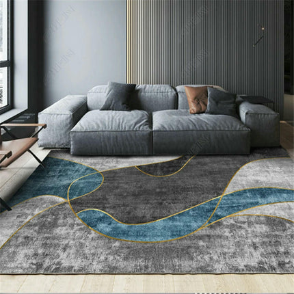 Washable Rug Marble Rugs for Entryway Bedroom Living Room, Modern Geometric Area Rugs