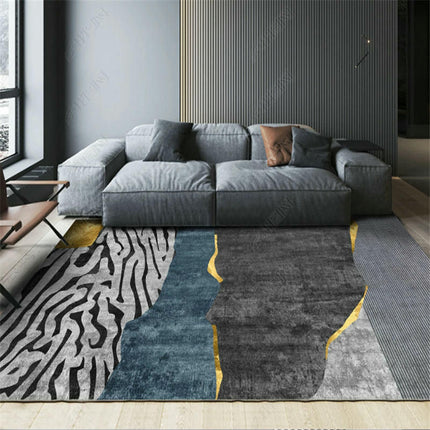 Washable Rug Marble Rugs for Entryway Bedroom Living Room, Modern Geometric Area Rugs