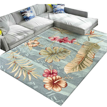 Indoor Floor Rug for Home Decor Rugs for Bedroom Living Room, Plants and Flowers Area Rugs
