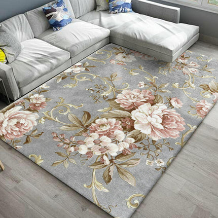 Indoor Floor Rug for Home Decor Rugs for Bedroom Living Room, Plants and Flowers Area Rugs