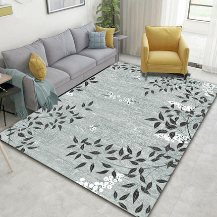 Indoor Floor Rug for Home Decor Rugs for Bedroom Living Room, Plants and Flowers Area Rugs