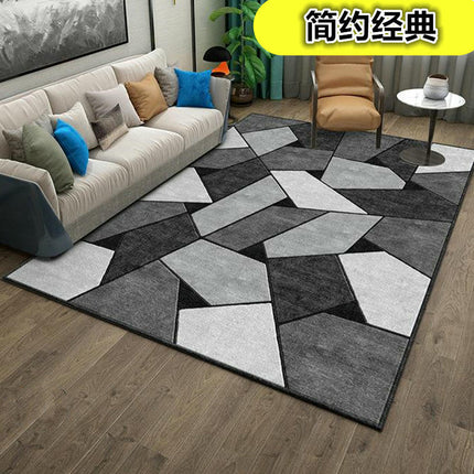 Modern Simple Style Carpet for Living Room Light Luxury Geometric Bedroom Large Rugs 1
