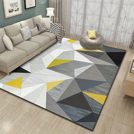 Modern Simple Style Carpet for Living Room Light Luxury Geometric Bedroom Large Rugs