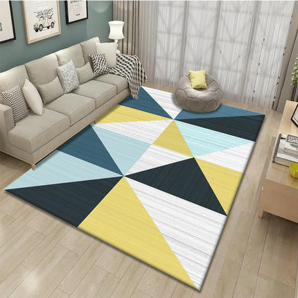Modern Simple Style Carpet for Living Room Light Luxury Geometric Bedroom Large Rugs