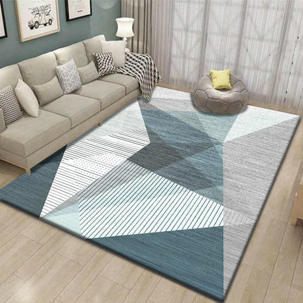 Modern Simple Style Carpet for Living Room Light Luxury Geometric Bedroom Large Rugs