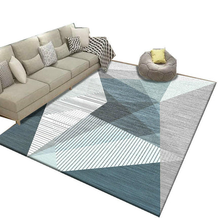 Modern Simple Style Carpet for Living Room Light Luxury Geometric Bedroom Large Rugs
