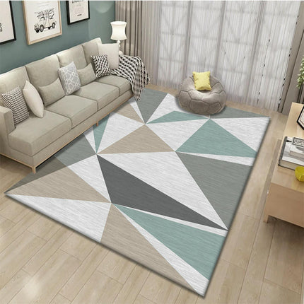 Modern Simple Style Carpet for Living Room Light Luxury Geometric Bedroom Large Rugs