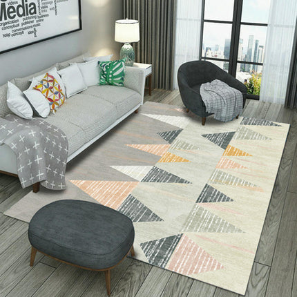Color Geometric Carpet Large Floor Rugs Indoor Area Rug for Living Room Bedroom