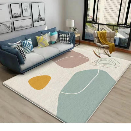 Modern Abstract Carpet Color Large Floor Rugs Indoor Non-Slip Area Rug for Living Room