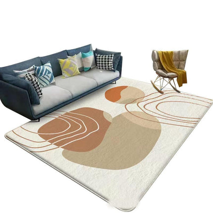 Modern Abstract Carpet Color Large Floor Rugs Indoor Non-Slip Area Rug for Living Room