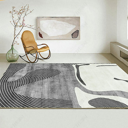 Indoor Non-Slip Area Rug for Living Room Modern Abstract Art Carpet Color Large Floor Rugs