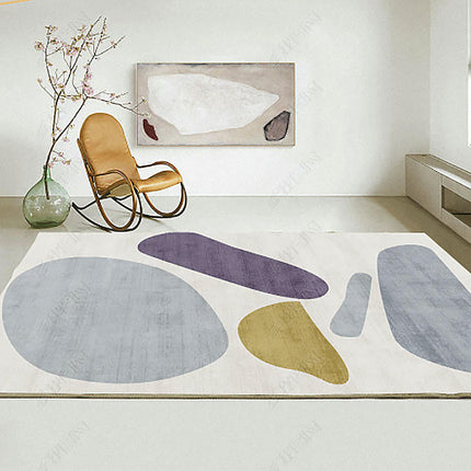 Indoor Non-Slip Area Rug for Living Room Modern Abstract Art Carpet Color Large Floor Rugs