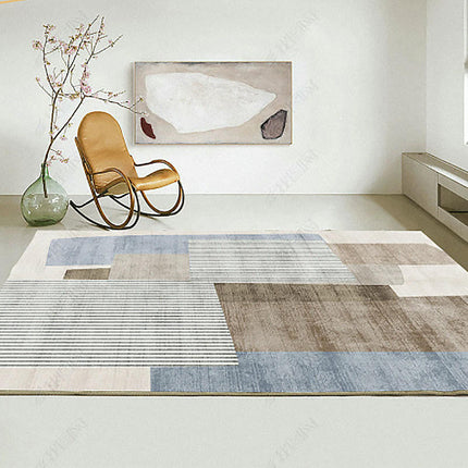 Indoor Non-Slip Area Rug for Living Room Modern Abstract Art Carpet Color Large Floor Rugs
