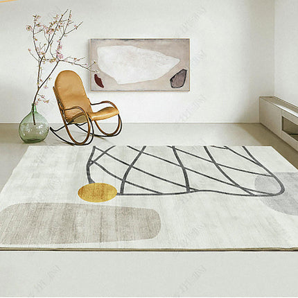 Indoor Non-Slip Area Rug for Living Room Modern Abstract Art Carpet Color Large Floor Rugs