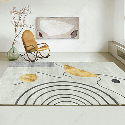 Indoor Non-Slip Area Rug for Living Room Modern Abstract Art Carpet Color Large Floor Rugs