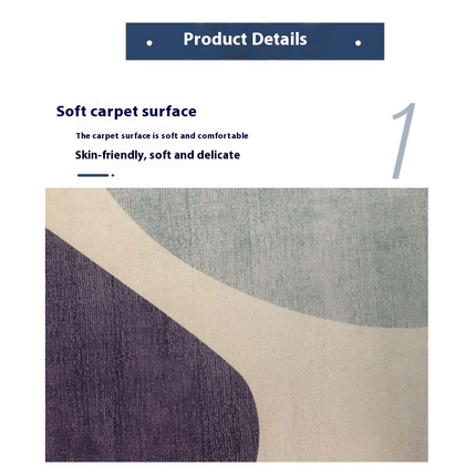 Indoor Non-Slip Area Rug for Living Room Modern Abstract Art Carpet Color Large Floor Rugs