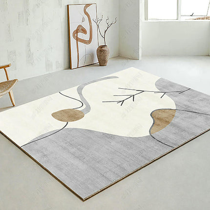 Modern Abstract Art Area Rugs Large Non-Slip Decorative Rug for Living Room
