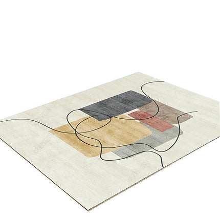 Modern Abstract Art Area Rugs Large Non-Slip Decorative Rug for Living Room