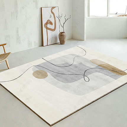 Modern Abstract Art Area Rugs Large Non-Slip Decorative Rug for Living Room