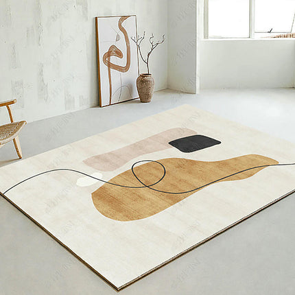 Modern Abstract Art Area Rugs Large Non-Slip Decorative Rug for Living Room