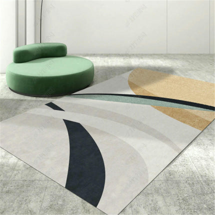Area Rug, Modern Abstract Art Large Rugs, Non-Slip Washable Rug for Living Room Bedroom