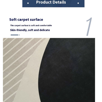 Area Rug, Modern Abstract Art Large Rugs, Non-Slip Washable Rug for Living Room Bedroom