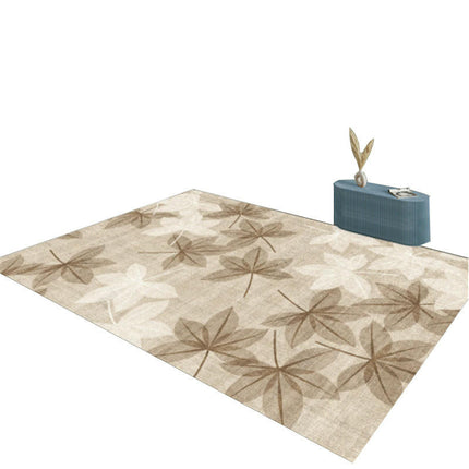 leaf Area Rug, Modern Large Rugs, Non-Slip Washable Rug for Living Room Bedroom