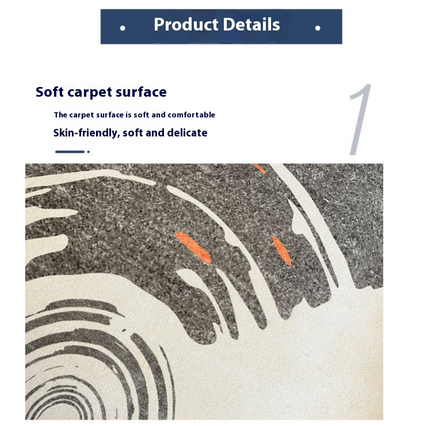 Abstract Art Area Rug, Modern Decor Printed Rug,Non-Slip Large Carpet for Bedroom Living Room