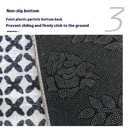 Abstract Washable Area Rug Soft Bedroom Large Rug Non Slip Grey Rugs for Living Room