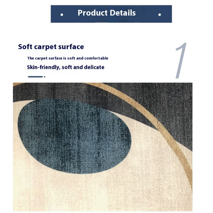 Large Area Rug Light Luxury Large Area Rugs for Living Room Abstract Indoor Rug
