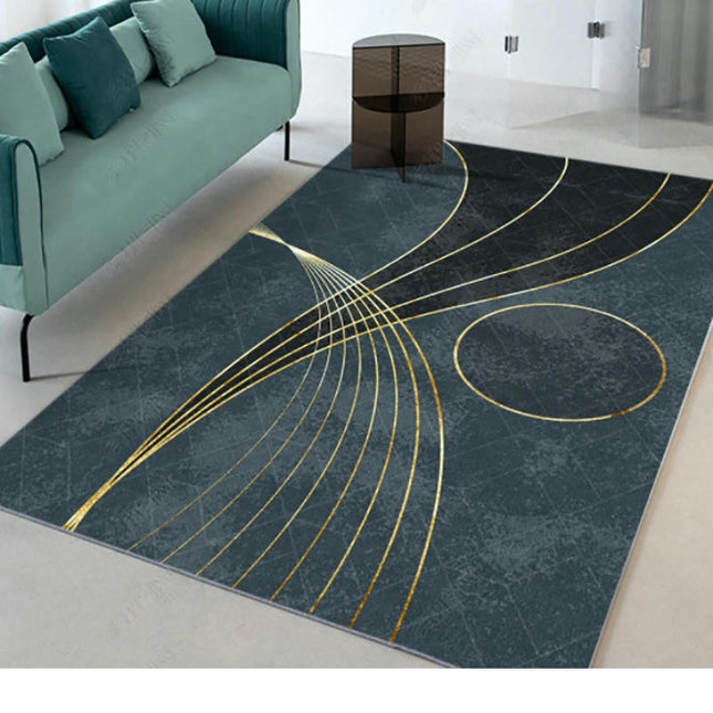 Modern Plant Area Rug, Vintage Floral Home Decor Rug, Living Room Rug